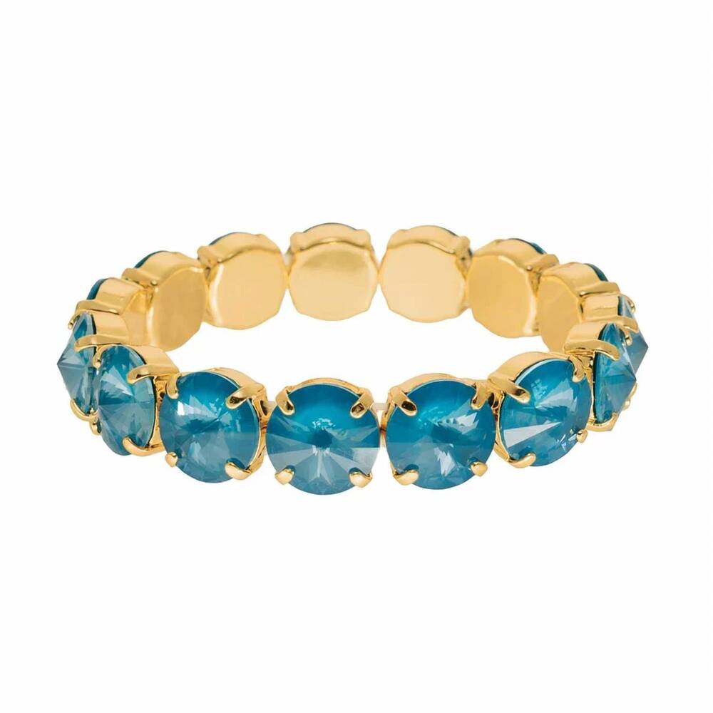 NEW TOVA women's croatia stretch bracelet in teal ignite